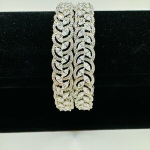 Cubic Zirconia Bracelet Size 2.8